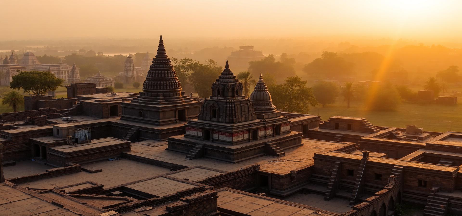 Sarnath stupa at golden hour
